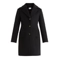 thumbnail image 6 of Time and Tru Women's and Women's Plus Faux Wool Boyfriend Coat, Sizes XS-2X, 6 of 6