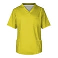 thumbnail image 1 of Men's Short Sleeve V-Neck Soild Color Chest Pocket Care Top XL, 1 of 3