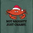thumbnail image 3 of Instant Message - Not Naughty Just Crabby Christmas - Women's Lightweight French Terry Long Sleeve Shirt, 3 of 6