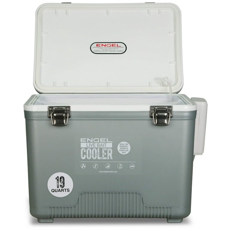ENGEL 19 Qt Live Bait Pro Cooler with Rechargeable Aerator Tan