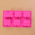 thumbnail image 3 of MasteelfCA 6 Cavity Silicone Chocolate Mold Car Train Baking Cake Decorating Tools (Random Color), 3 of 8
