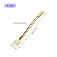 thumbnail image 2 of Unique Bargains 4Pack 6.2' Stainless Steel Spoon Straw Drinking Straw Spoon with Filter Gold, 2 of 6