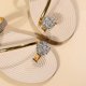 thumbnail image 5 of Amzcrzy Zapatos de mujer,Zapatos de mujer,Zapatillas de mujer, Sandalias de verano para mujer con puntera de pinza y decoración de flores y diamantes de imitación Sandalias Mujer Zapatillas De Casa, 5 of 9