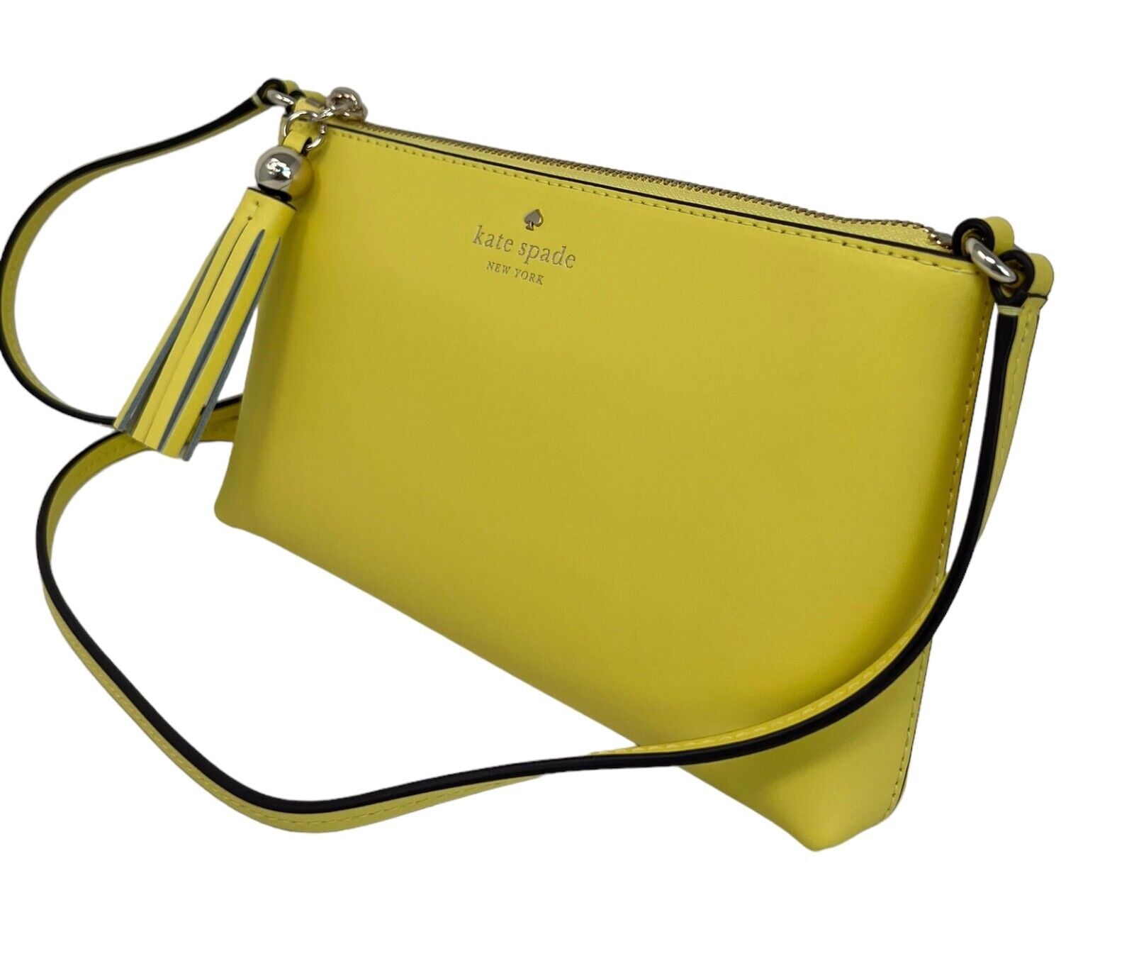 Kate Spade Ivy Street Amy Yuzu Jam Leather Crossbody Bag W/ Tassel WKRU4856