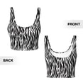 thumbnail image 5 of Picia Zebra Sports Bra for Women,Padded Strappy Sports Bras Medium Support Yoga Bra with Removable Cups,Running Yoga Bra-Medium, 5 of 9