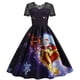 thumbnail image 1 of Vestido de fiesta Vintage Fridja qw486 para mujer con encaje y Estampado, 1 of 9