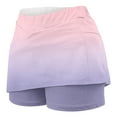 thumbnail image 3 of ITSAME Tennis Skirts for Womens, Plus Size High Waist Pleated Golf Stretch Althletic Skorts Pink, 3 of 5