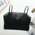 thumbnail image 2 of Ahuyic Womens Bra,Summer Plus Size Bra,Fashion Womens Lace Solid Strap Wrap Hollow Out Bra Underwear,Black,Free Size, 2 of 4