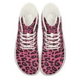 thumbnail image 2 of Psesaysky Lace-up Barefoot Shoes High-Top Sneakers with Red Leopard Print Gift for Wife Girlfriend Mom Size 6-13.5, 2 of 7