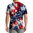 thumbnail image 4 of Men's Digital Camo Quick‑Dry T‑Shirt Summer Crew Neck Short Sleeve UV Protection Top for Fishing Hiking Sports Blue 2XL, 4 of 4
