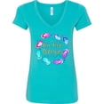 thumbnail image 3 of Inktastic Flip Flop Season Women's V-Neck T-Shirt, 3 of 5