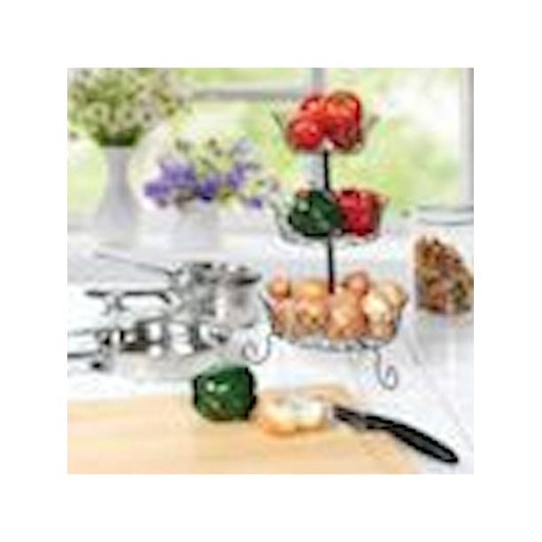 Hautelook Mesa Home Scroll 3 Tier Floor Basket Stand Floor Baskets Fruit And Vegetable Storage Home