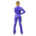 thumbnail image 2 of IceDress Figure Skating Outfit - Thermal - Cascade (Cornflower with White thermo-applications), 2 of 4