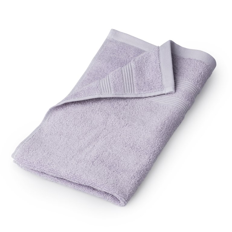 Mainstays Performance 6-Piece Towel Set, Solid Iris Whisper 