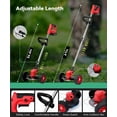 thumbnail image 4 of YAHHU Cordless Electric String Trimmer 21V - Trimmer, Edger, and Mower with Multiple Blades for Lawn and Garden, 4 of 8