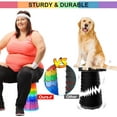 thumbnail image 4 of Tabouret Pliable Amélioré Épaissi, Tabouret Pliable Portable Tabouret Rétractable pour Pêche, Randonnées, BBQ, Fêtes, Activités Extérieures (Arc-en-Ciel), 4 of 6