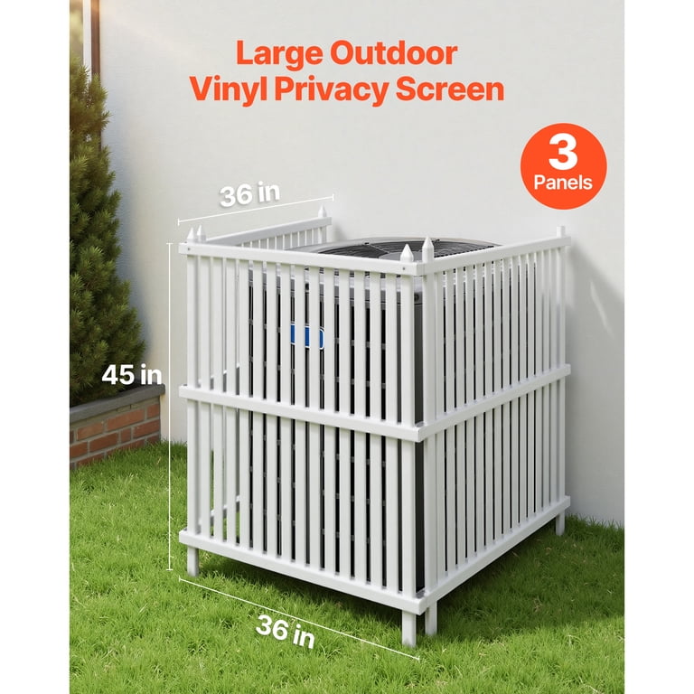 KFFKFF 3-Panel Vinyl Privacy Screen, 36 x 45 in photo 2