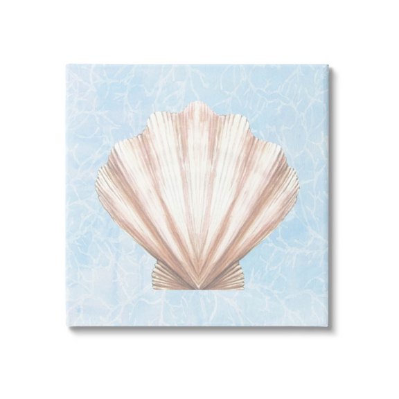 Water Pattern Aquatic Clam Shell Animals & Insects Graphic Art Gallery Wrapped Canvas Print Wall Art