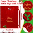 thumbnail image 3 of Saco navideño WILLBOND de terciopelo, 90 x 75 cm, con cordón rojo, 3 of 7