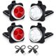 thumbnail image 2 of Juego de Luces Recargables USB para Bicicleta, Luz de Cabeza (Luz ) y Luz Trasera (Luz Roja LED) para Bicicleta de Carretera Accesorios, 6 Juegos, 2 of 5