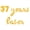 Gold, variant on Cursive Script Letter Balloons - 37 YEARS LATER 16" Inch Alphabet Letters Foil Mylar Balloon 37th Birthday Party Banner (Silver)
