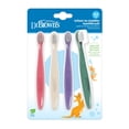 thumbnail image 1 of Set de cepillos de dientes Dr. Brown's para bebés y niños pequeños, suaves, 4 unidades, 1 of 9