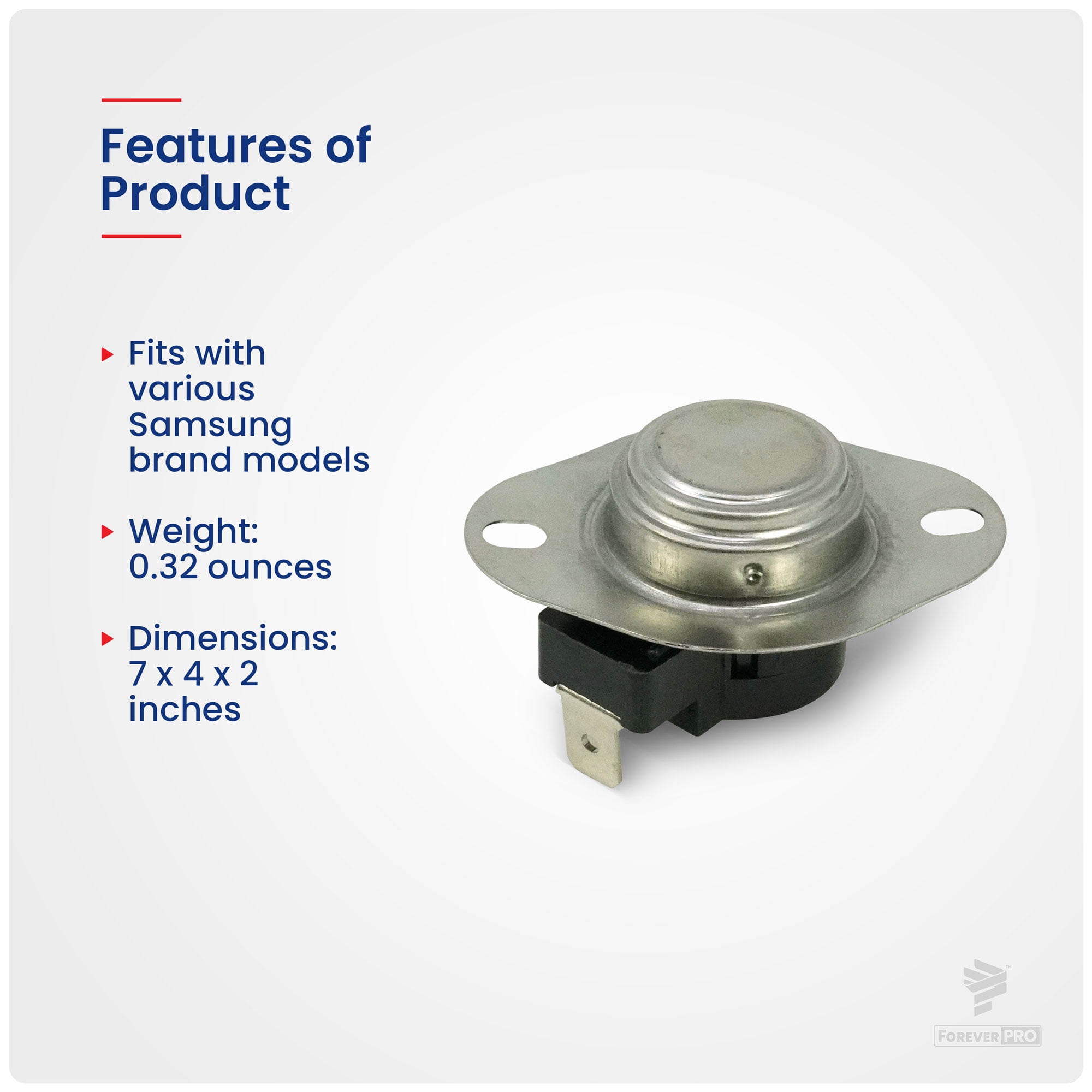 ForeverPRO DC47-00018A Thermostat for Samsung Appliance 1122485