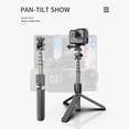 thumbnail image 2 of Mistaha Portable Selfie Stick with Foldable Desktop Tripod, 360° Rotation, 5-Section Extension, Bluetooth Remote Control, Video Compatible, Black, 86cm/33.8in, for Android/iOS, 2 of 6