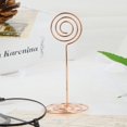 thumbnail image 5 of 12pcs Circle Shape Table Number Clip Name Card Clip Stand Paper Clip Note Clip (Rose Gold), 5 of 5