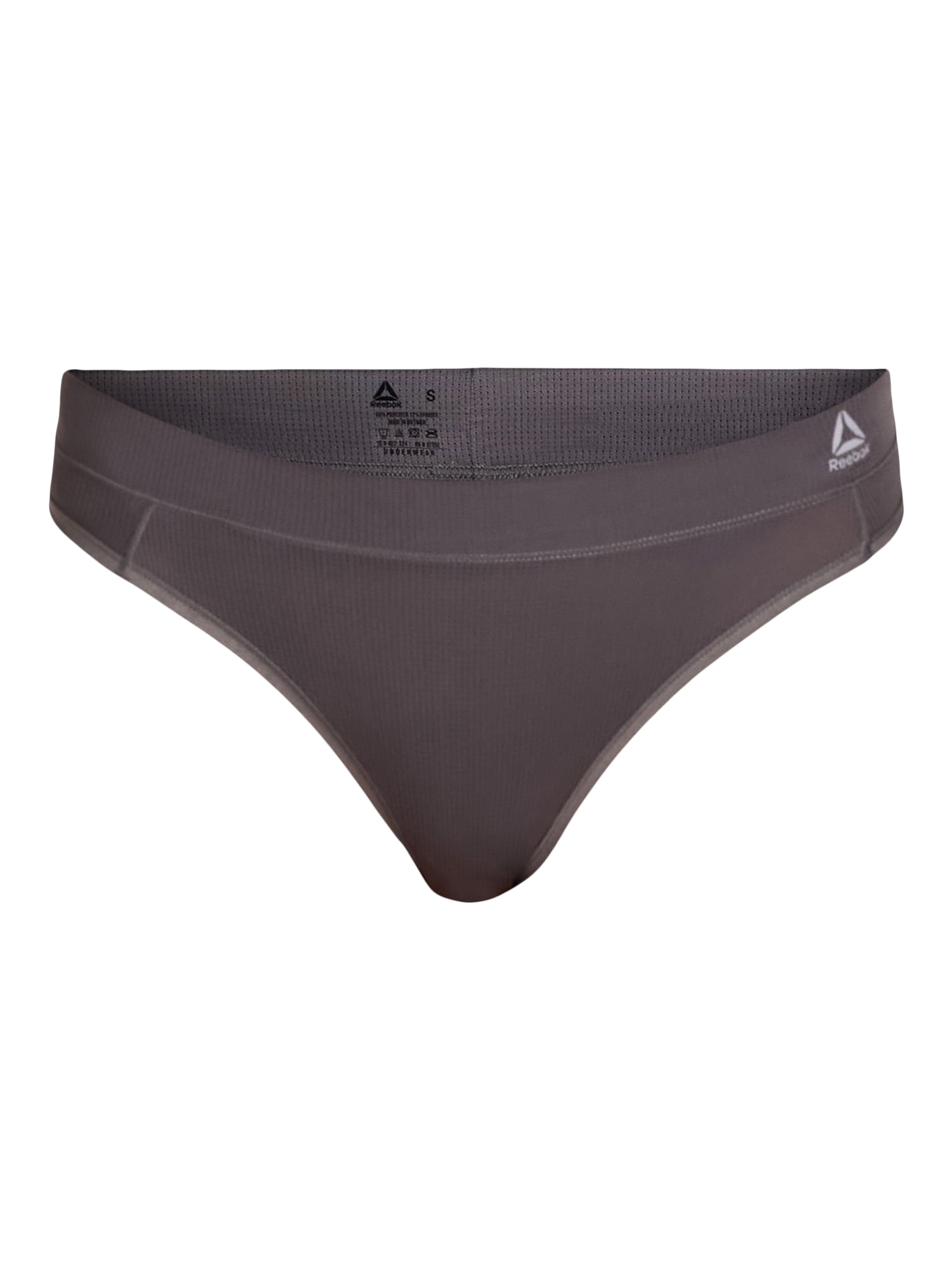 Reebok Women's Underwear Airtech Performance Thong Panties, 6-Pack, Sizes XS-3XL