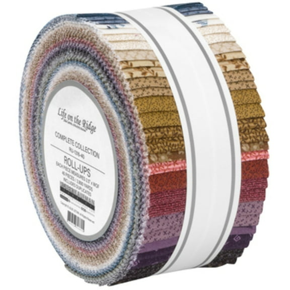 Jelly Roll - Life on the Ridge by Julie Letvin for Robert Kaufman 2.5" Strips Roll-Up Bundle Quilter's Cotton Fabric Precuts (RU-1316-40) M525.54