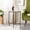 Weathered Oak/Medium Brown, variant on SAFAVIEH Lumi Modern Solid Agate Corner Accent Table, Black Agate