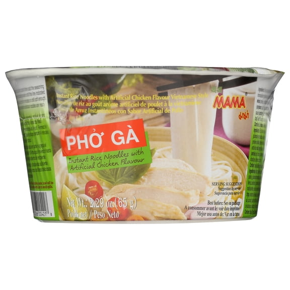 MAMA Pho Ga Chicken Flavor Instant Rice Noodles, 2.29 oz