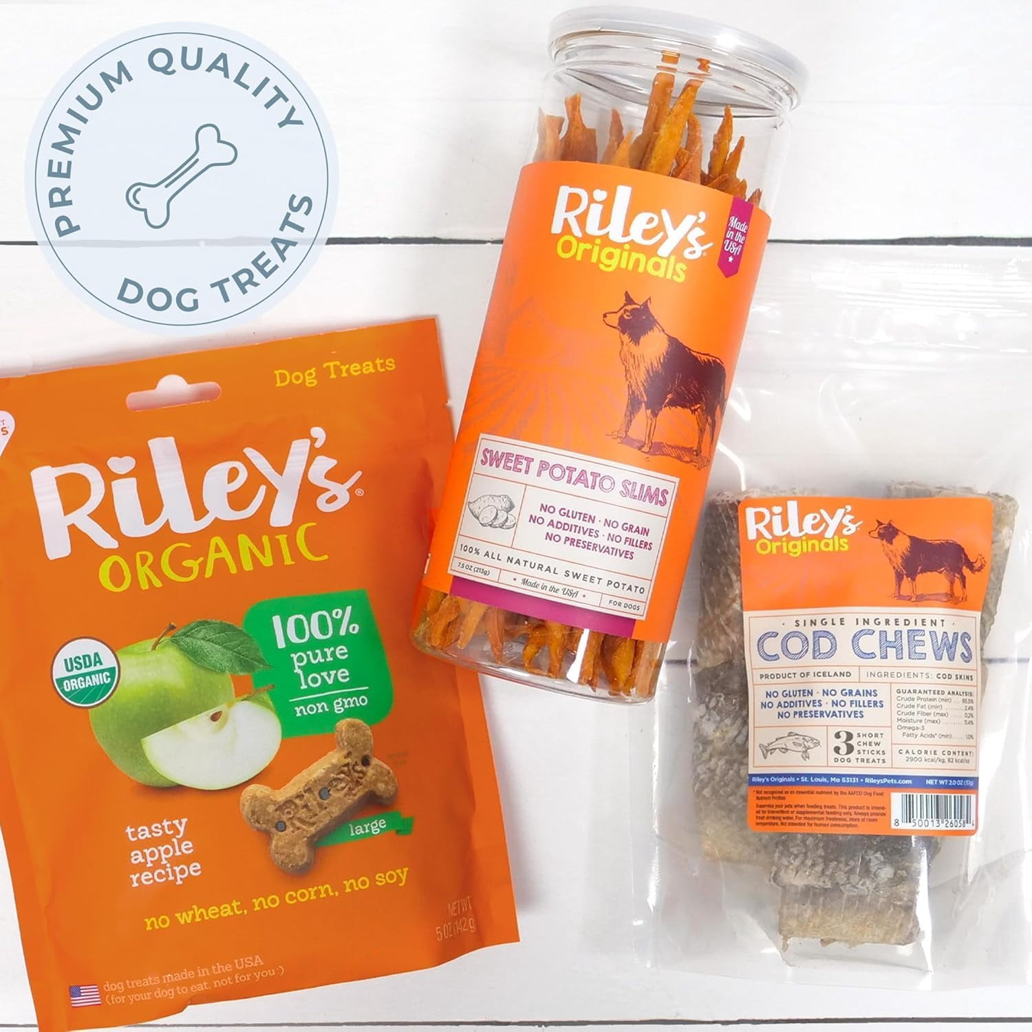 Riley's Pumpkin Dog Treats - Crunchy Dog Treats for Large Dogs - Pumpkin Treats for Dogs with Coconut - (5oz, Large)