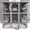 Gray (71.1"L x 34.6"W x 70.9" H）, variant on MEDEHOO Catio Outdoor Cat Enclosure Large Walk in Window Cat House for Mulitiple Cats with 7 Platforms and 2 Resting Box,Tarp Roof,71 inch
