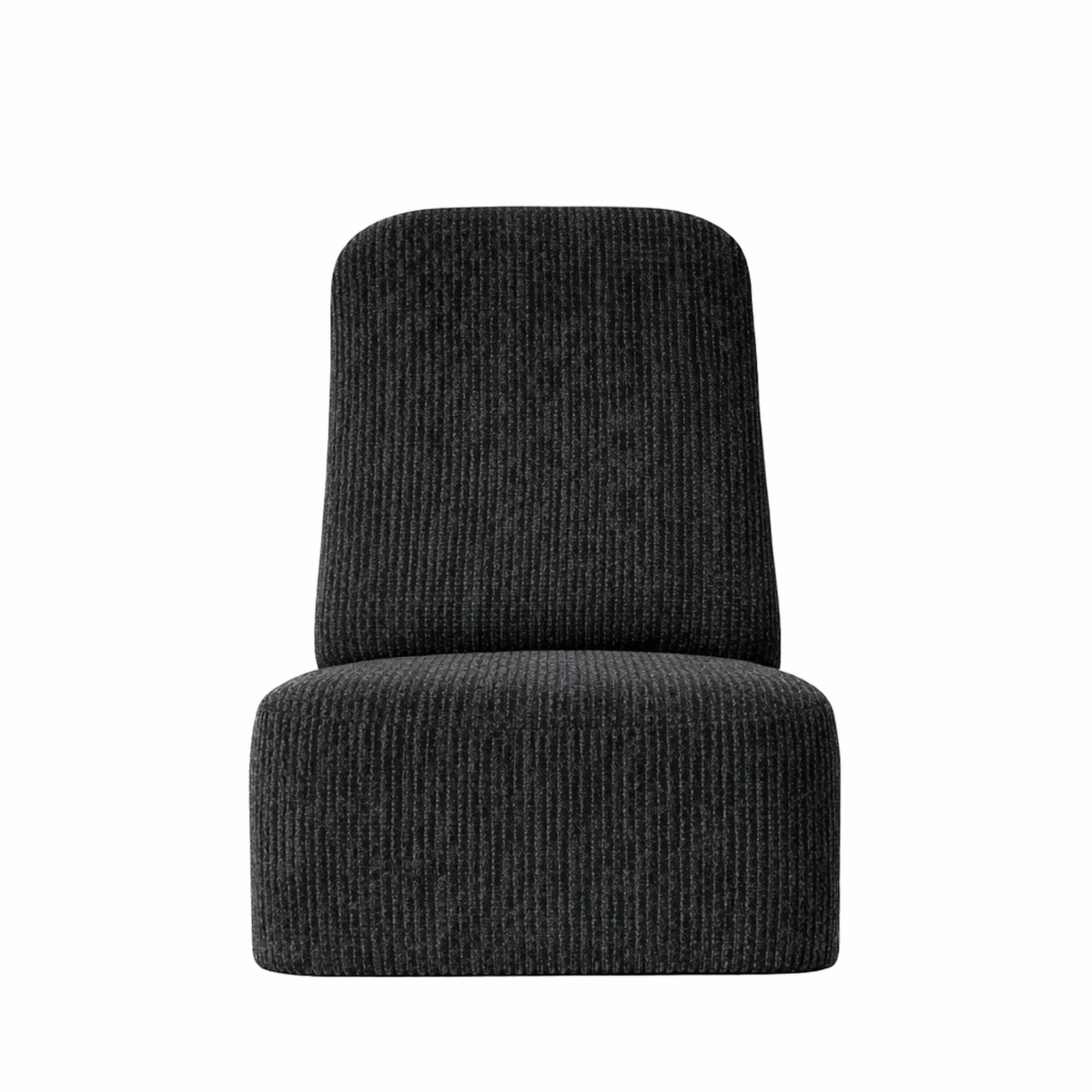 Sanford Living Roommate Rocking Accent Chair, Chenille Coal Black