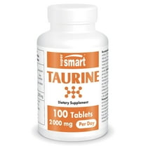 SuperSmart - Taurine 2000 mg per Day - Amino Acid Supplement for Athletes | Non-GMO & Gluten Free - 100 Tablets