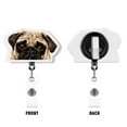 thumbnail image 2 of WIRESTER Set 4pcs Acrylic Key Card Holder Belt Clip Reel Id Badge Retractable - Pug Puppy Dog & Black Rust Doberman Pinscher Dog & Black Tan Rottweiler Dog & Black White Shih Tzu Dog, 2 of 5