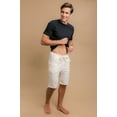 thumbnail image 3 of Men's Cottonique M17709 Latex Free Organic Cotton Drawstring Lounge Short (Natural L/XL), 3 of 5