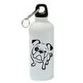 thumbnail image 1 of Bull Dog Breed White Aluminum Sports 20 oz Water Bottle, 1 of 1