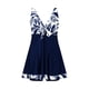 thumbnail image 4 of Trajes de baño de una pieza para mujer, traje de baño de talla grande con falda conservadora y estampado de aguas termales, traje de baño de ángulo plano para mujer, 4 of 5
