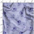thumbnail image 2 of Soimoi Minky Blue Fabric By the Yard - 56 Inch Wide -Rose Floral Pattern Textile - Romantic and Delicate Designs for Stylish Projects Printed Fabric, 2 of 6