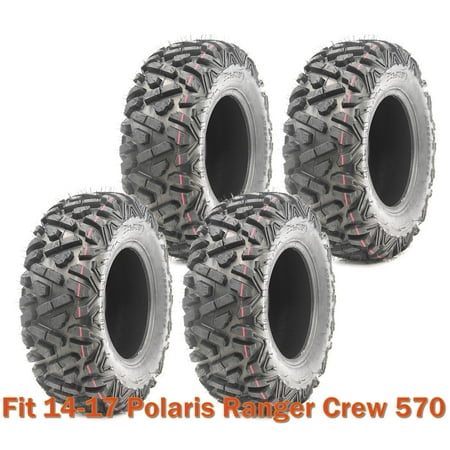 Set of 4 WANDA ATV tires 25x10-12 P350 for 14-17 Polaris Ranger Crew