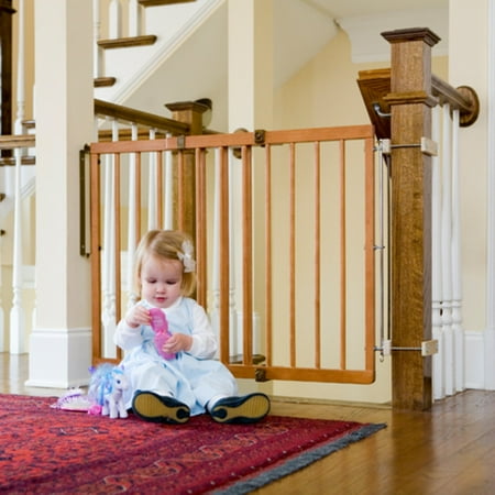 Cardinal Gates Wood Child Safety Gate, Colonial Maple