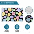 thumbnail image 6 of Easter Eggs Placemats Set of 8, Cute Colorful Farmhouse Love Black Placemats for Dining Table, Place Mats for Kitchen Tabletop, Waterproof Wipeable Dining Table Mats Set, 6 of 9