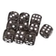 thumbnail image 5 of Dados de seis caras D6 para juegos de rol, suministros para fiestas, juegos DND, enseñanza de matemáticas Negro, 5 of 9