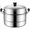 Double layer-28cm, variant on Multi Layer Steamer Steaming Pots with Heat Resistant Handle Energy Efficient Stainless Steel Cookware with Rack