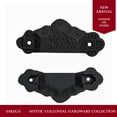 thumbnail image 3 of SaKeGa Pack 4 Drawer Pulls Flat Black Cabinet Cup Pulls Kitchen Hardware Cabinet Handles Matte Black Drawer Handles Pulls, 3 of 7