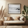 thumbnail image 3 of Rocks, Town Beach B&W - Massachusetts Photography Black Framed Wall Art Print 16 x 24 inches, 3 of 4
