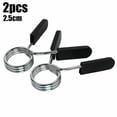 thumbnail image 1 of 1paire Collier à Ressort pour Haltère 25mm Clips Poids Entraînement Physique Accessoires, 1 of 8